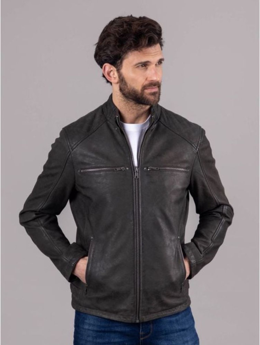 Lakeland Leather Hamish Leather Jacket In Brown | Coats & Outerwear