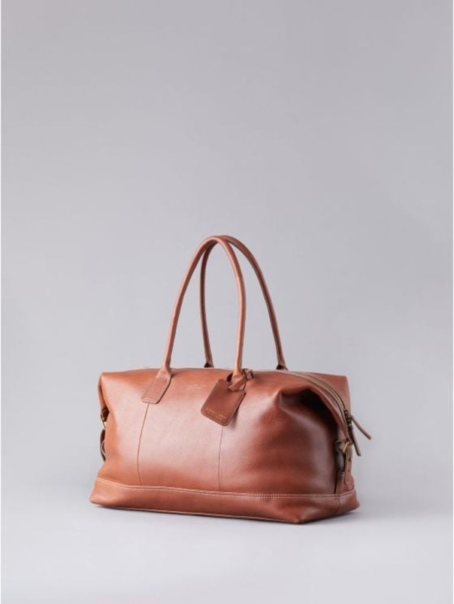 Lakeland Leather Torver Leather Holdall In Tan | Holdalls