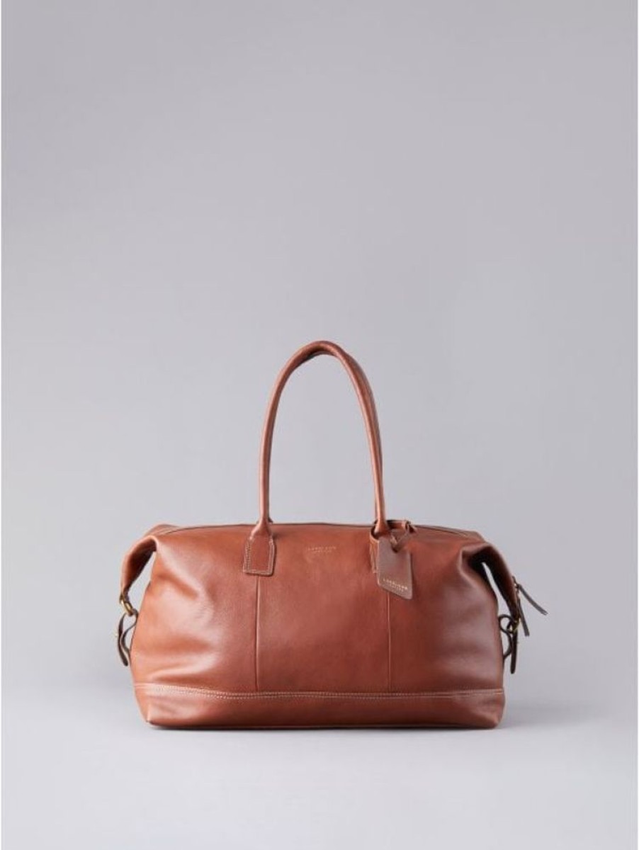 Lakeland Leather Torver Leather Holdall In Tan | Holdalls