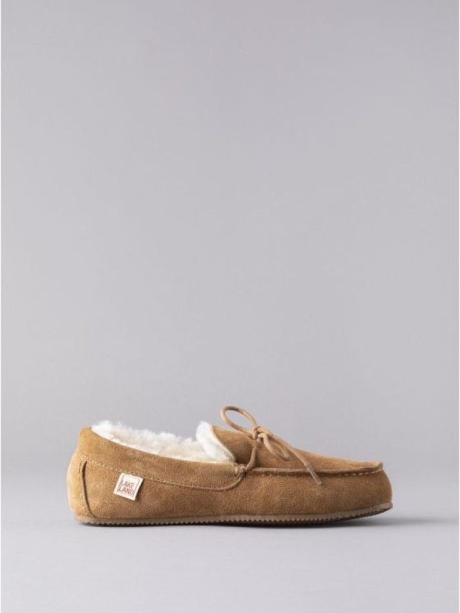 Lakeland Leather Men'S Sheepskin Moccasins In Tan | Slippers & Moccasins