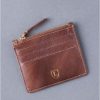 Lakeland Leather Ascari Leather Card & Coin Holder In Brown | Wallets & Card Holders