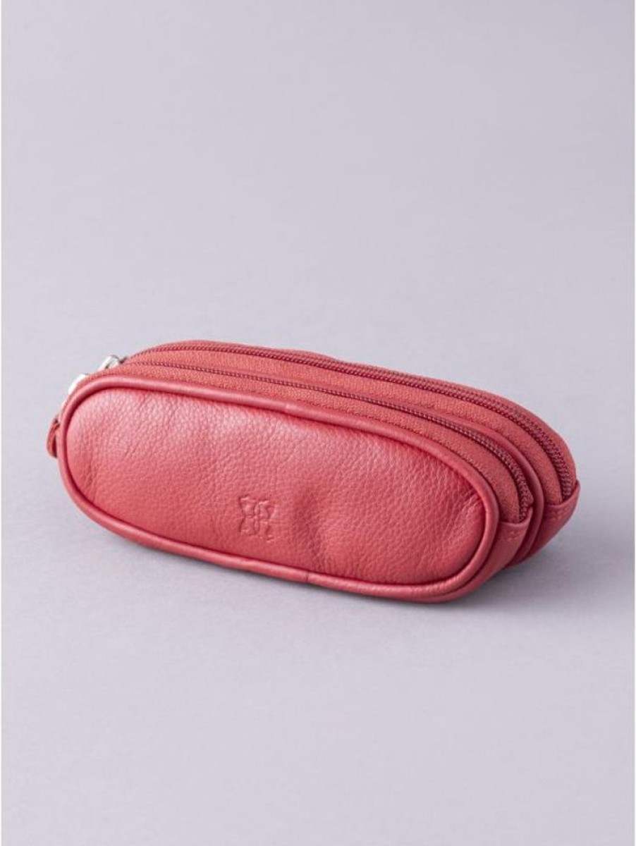 Lakeland Leather Leather Double Glasses Case In Red | Glasses Cases