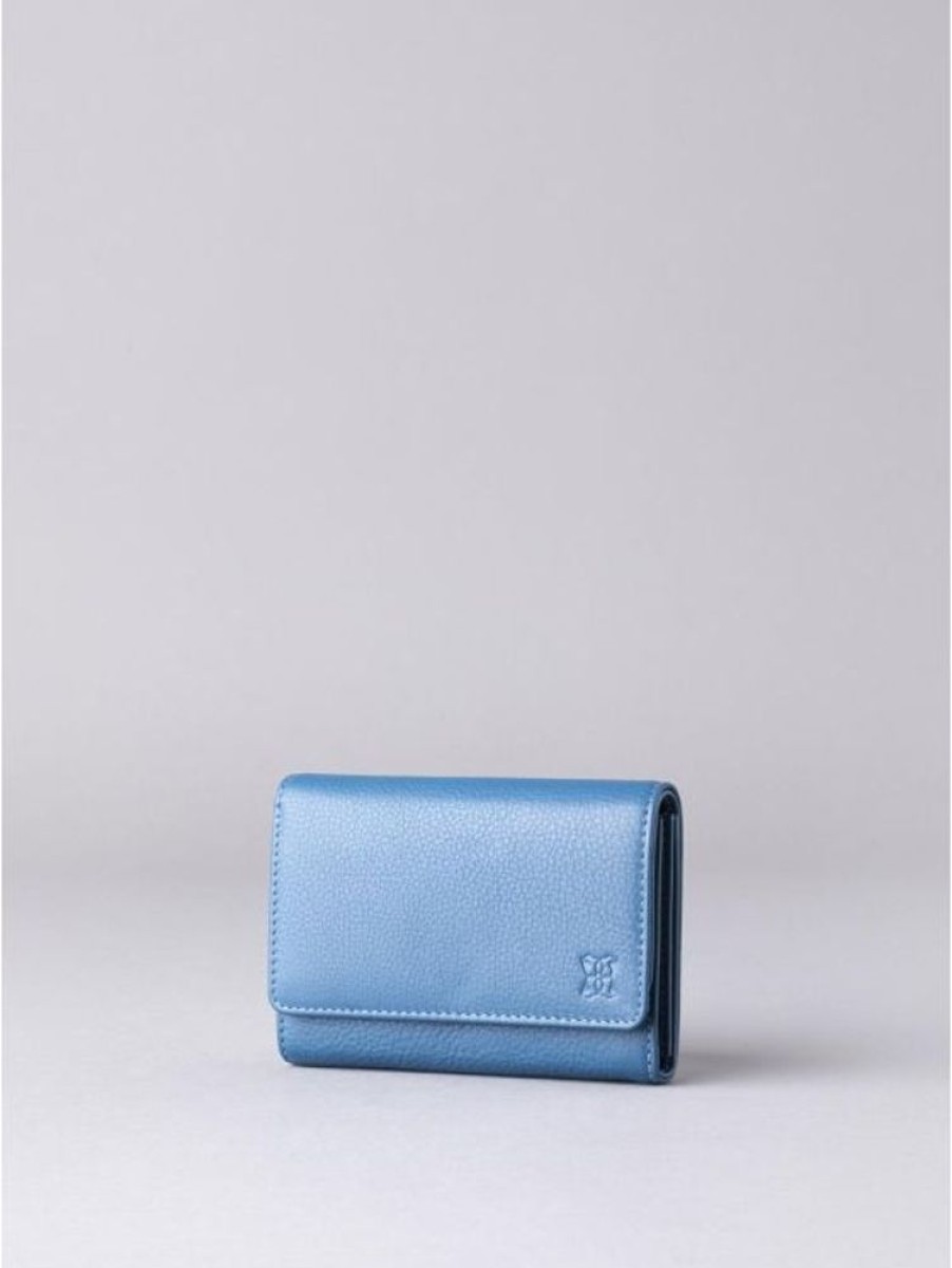 Lakeland Leather Arnside Medium Leather Purse In Reef Blue | Purses & Card Holders