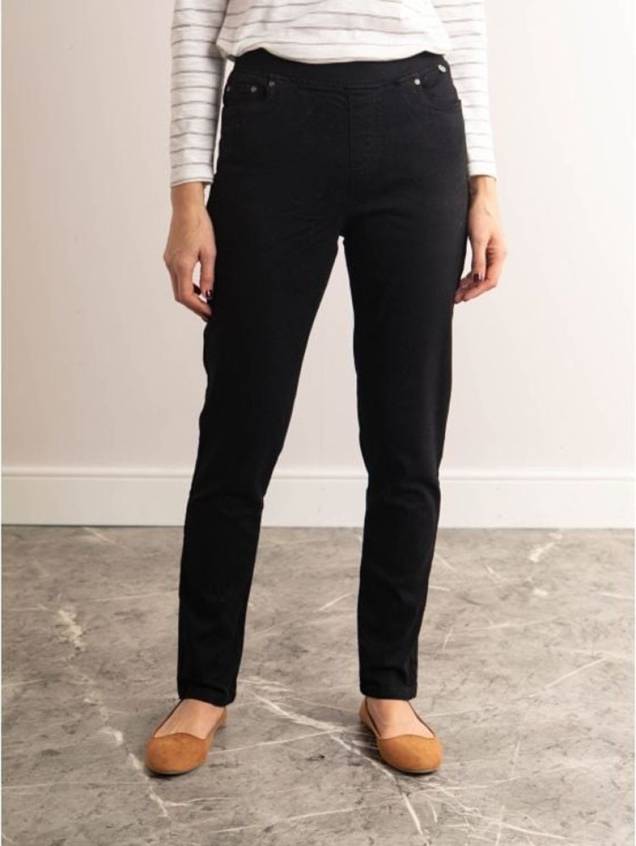 Lakeland Leather Super Stretch Jeggings In Black | Trousers & Jeans