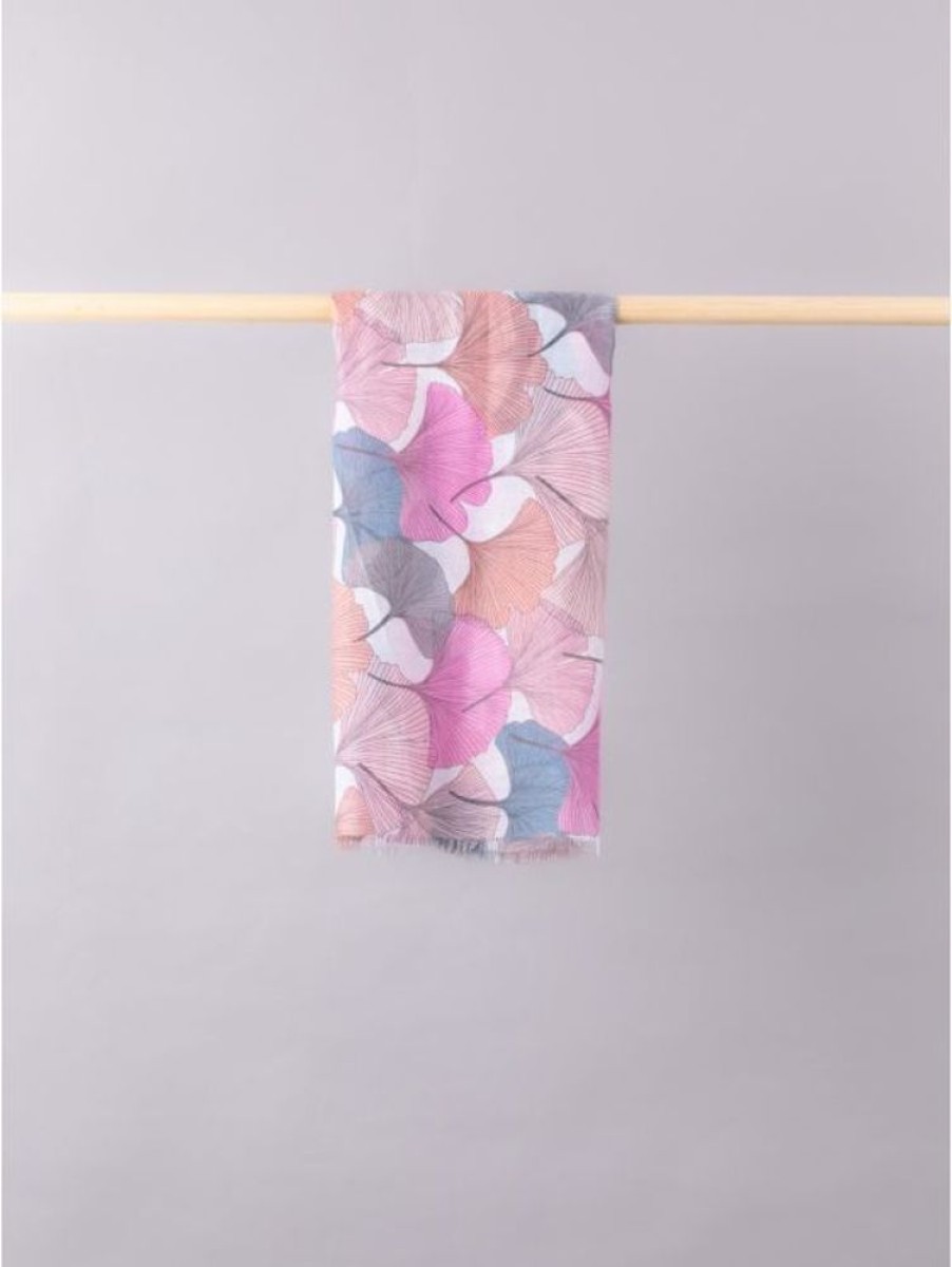 Lakeland Leather Sorbet Floral Print Scarf In Pink | Scarves