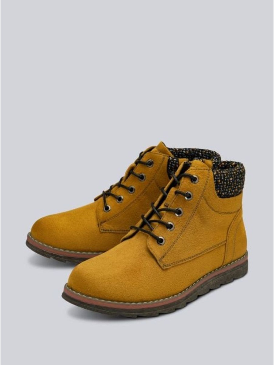 Lotus Lotus Drew Ankle Boots In Mustard | Boots