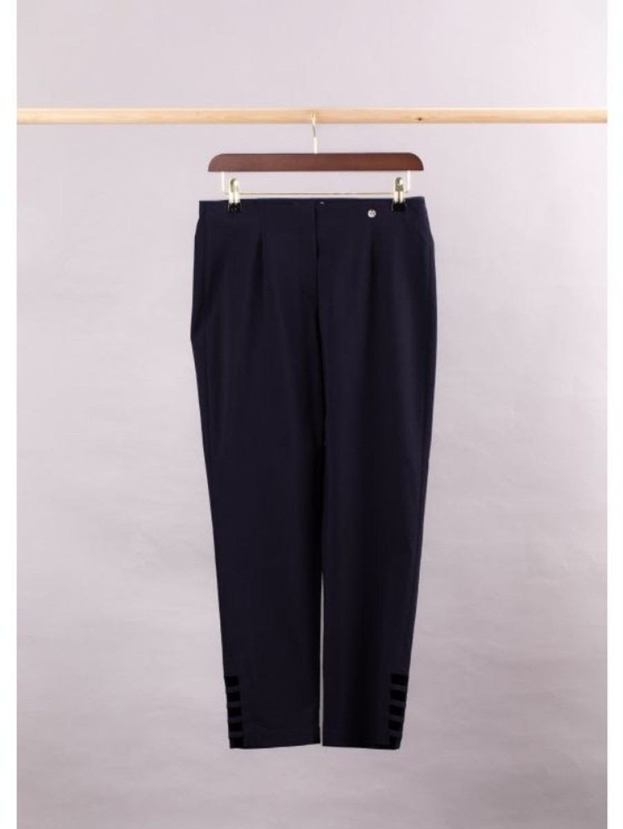 Robell Robell Lena Trouser In Navy | Trousers & Jeans