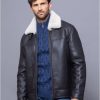 Lakeland Leather Spitfire Sheepskin Aviator Jacket In Chocolate Brown | Coats & Outerwear