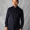 Lakeland Leather Luca Corduroy Shirt In Navy | Shirts