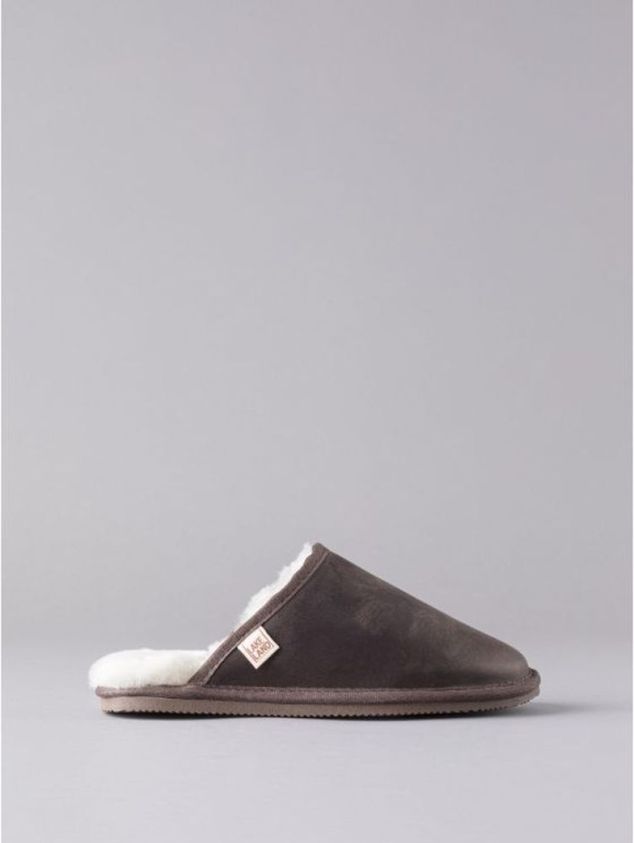 Lakeland Leather Men'S Leather Sliders In Brown | Slippers & Moccasins