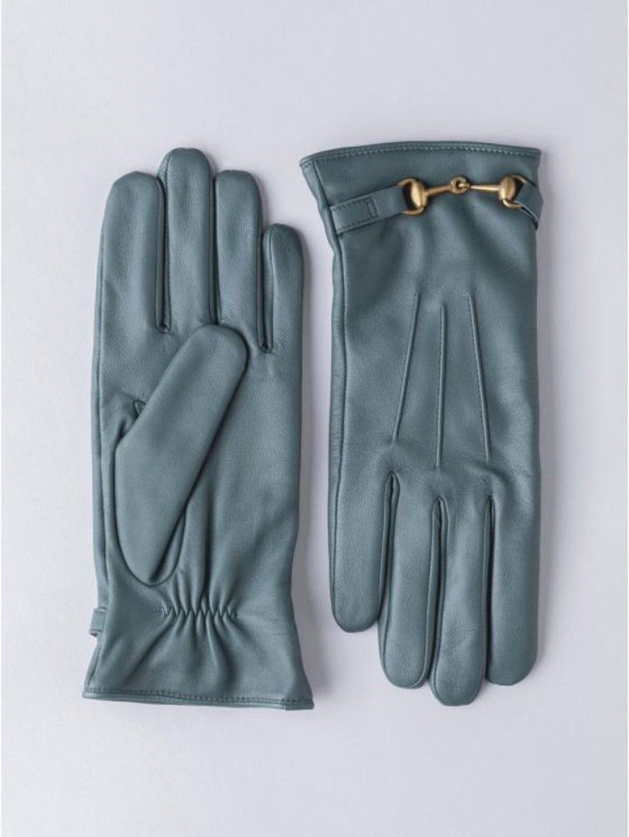 Lakeland Leather Heritage Leather Gloves In Serpentine Green | Gloves