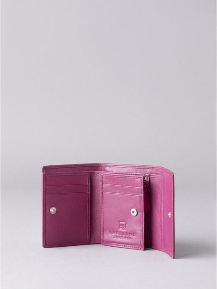 Lakeland Leather Arnside Small Leather Purse In Pink | Purses & Card Holders