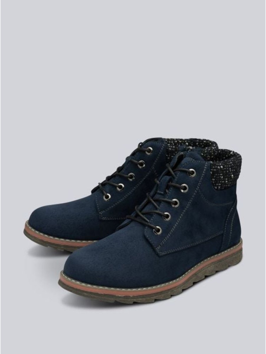 Lotus Lotus Drew Ankle Boots In Navy | Boots