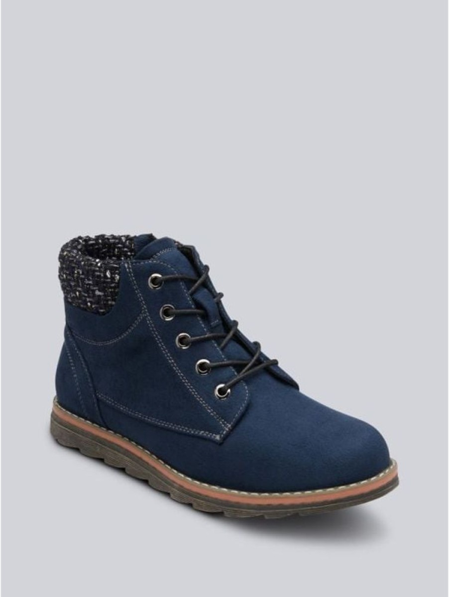 Lotus Lotus Drew Ankle Boots In Navy | Boots