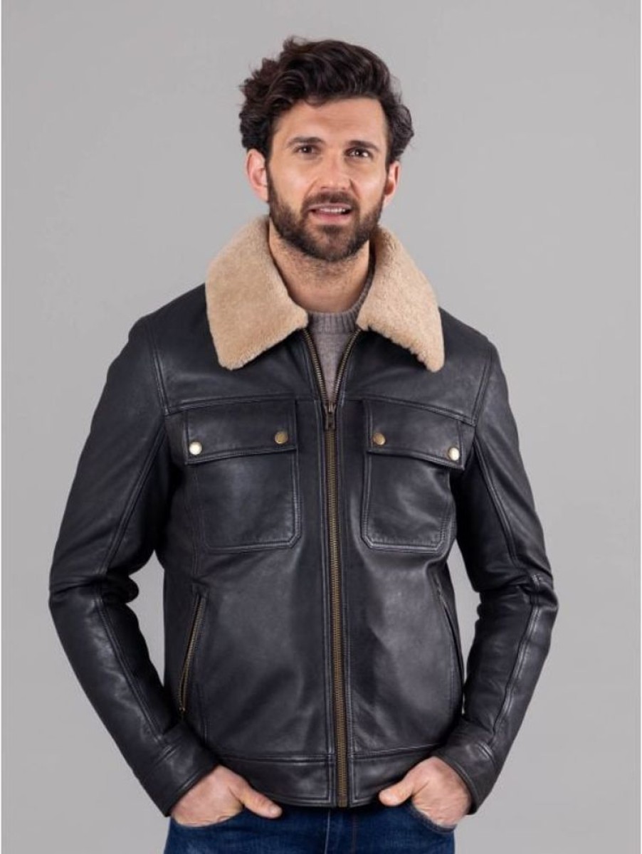 Lakeland Leather Hallbeck Leather Jacket In Brown | Coats & Outerwear