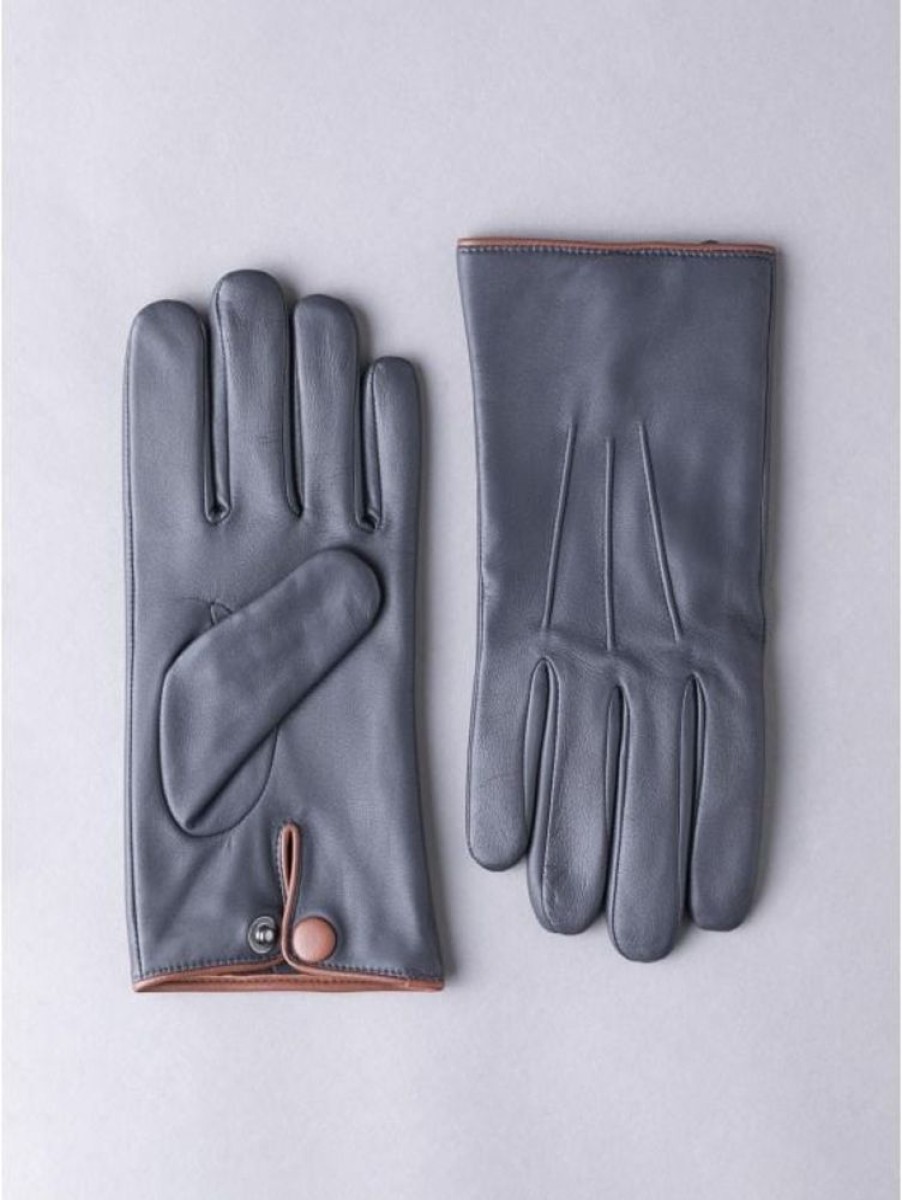 Lakeland Leather Swinside Leather Gloves In Navy | Gloves