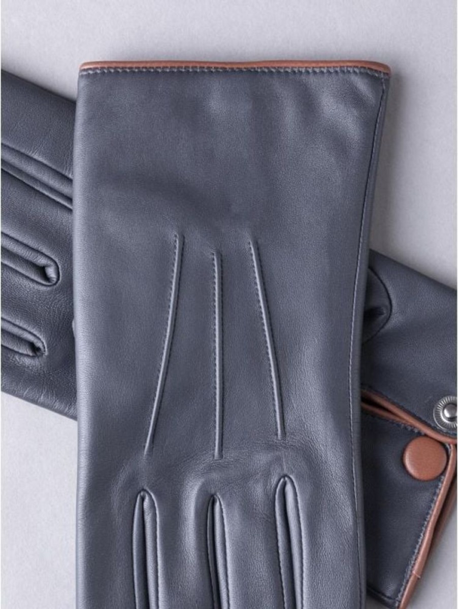 Lakeland Leather Swinside Leather Gloves In Navy | Gloves