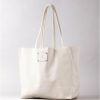 Lakeland Leather Tarn Leather Bucket Bag In White | Tote Bags & Shoppers