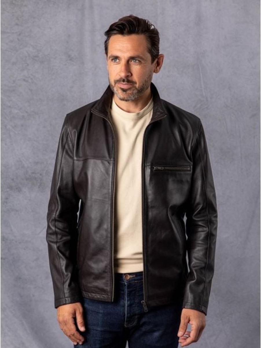 Lakeland Leather Preston Leather Jacket In Brown | Coats & Outerwear