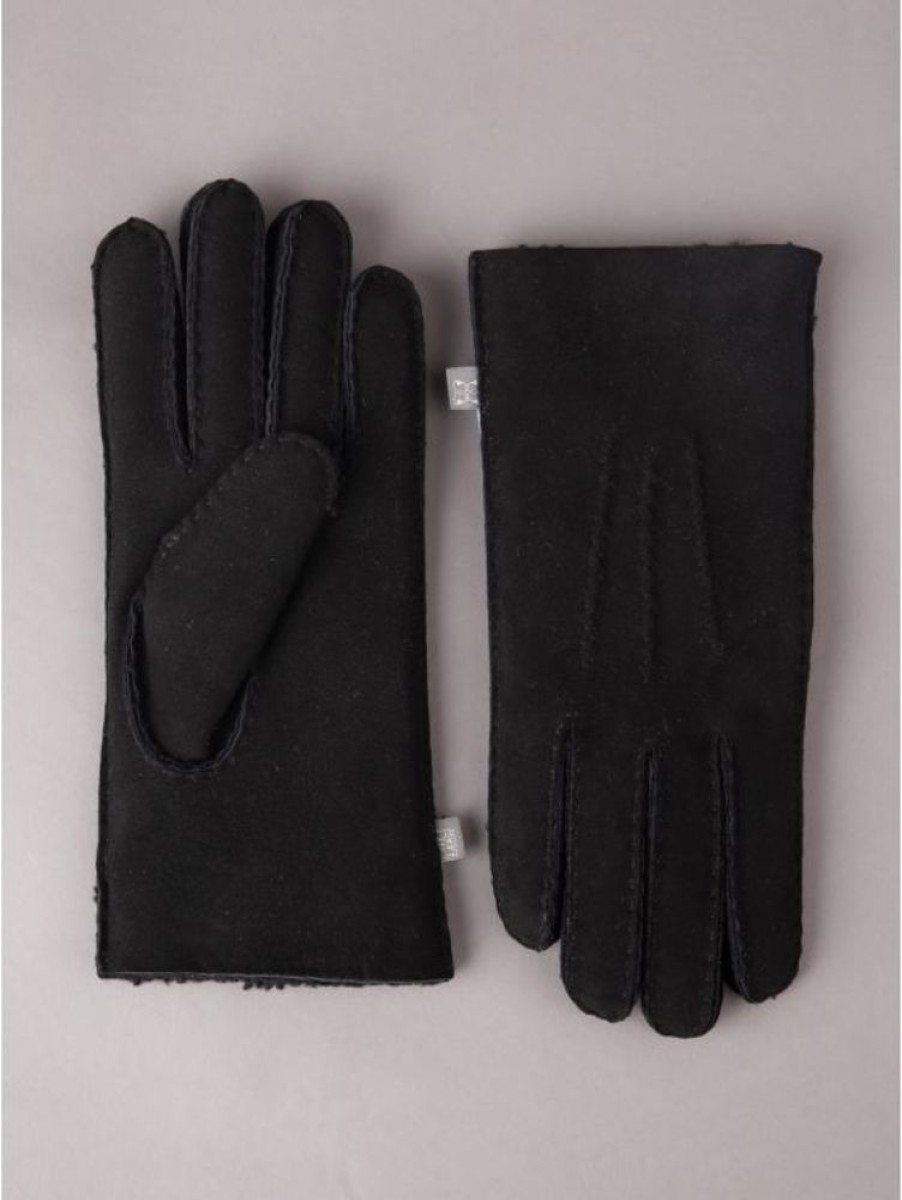 Lakeland Leather Classic Sheepskin Gloves In Black | Gloves