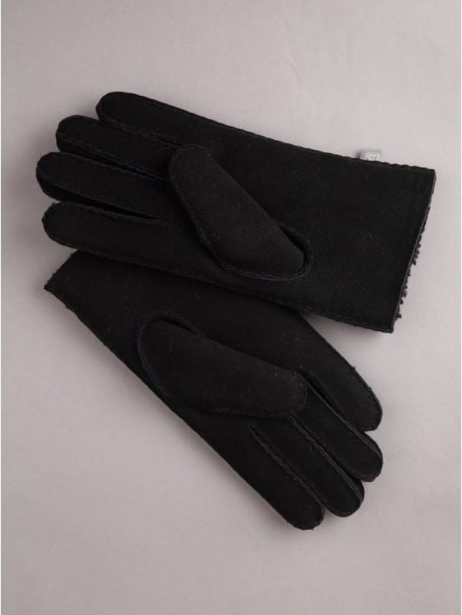 Lakeland Leather Classic Sheepskin Gloves In Black | Gloves