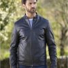 Lakeland Leather Greystoke Leather Jacket In Black | Coats & Outerwear