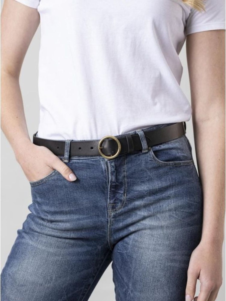 Lakeland Leather Leather Buckle Belt In Black | Belts