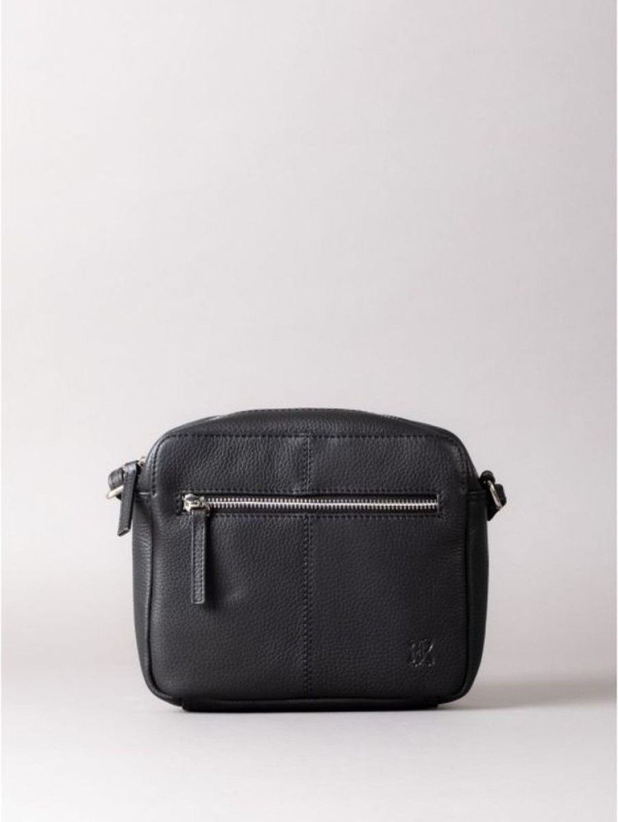 Lakeland Leather Alston Boxy Leather Cross Body Bag In Black | Gifts For Her