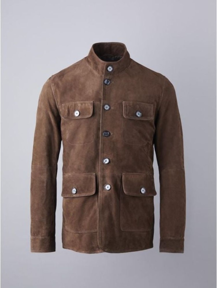 Lakeland Leather Crookland Suede Jacket In Chocolate Brown | Coats & Outerwear