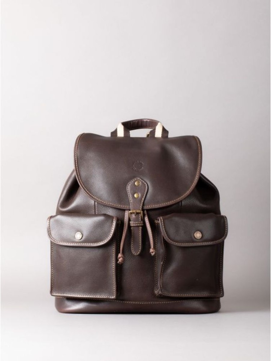 Lakeland Leather Kelsick Leather Backpack In Bitter Chocolate | Rucksacks