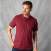 Lakeland Leather Short Sleeve Cotton Pique Polo Shirt In Berry | T-Shirts & Polos