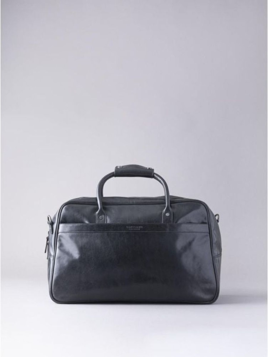 Lakeland Leather Fenton Leather Holdall In Black | Holdalls