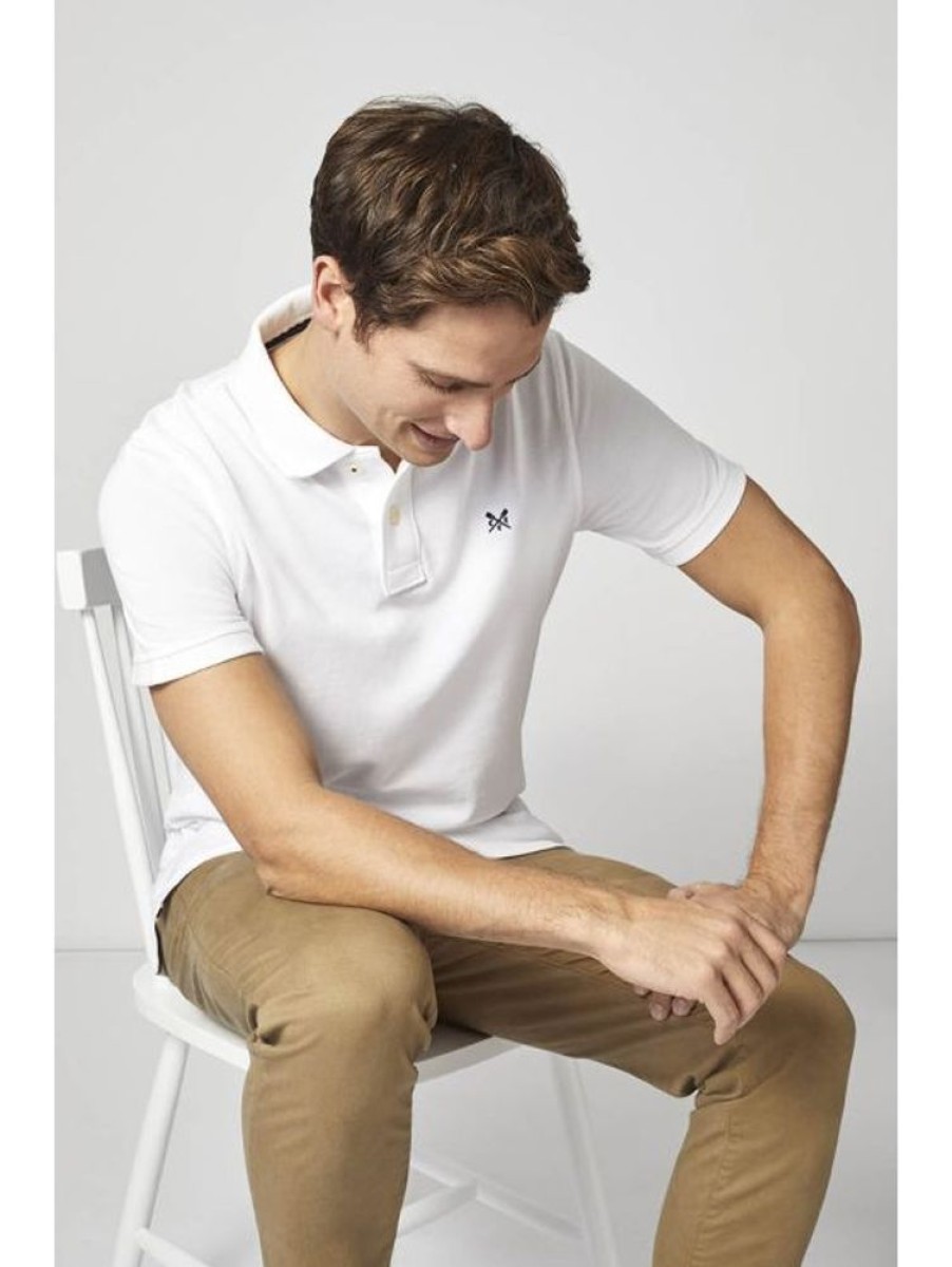 Crew Clothing Crew Clothing Classic Pique Polo In White | T-Shirts & Polos