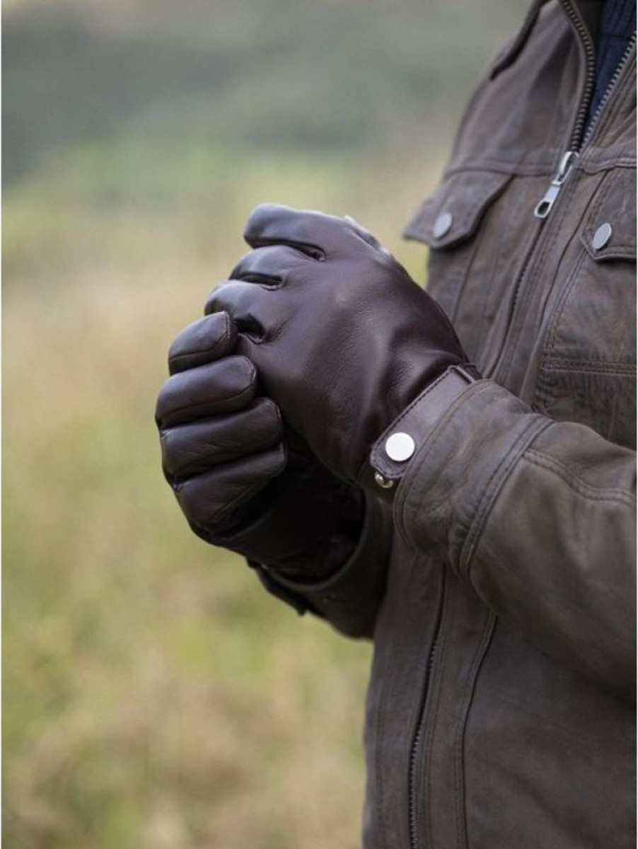 Lakeland Leather Martin Leather Gloves In Cognac | Gloves