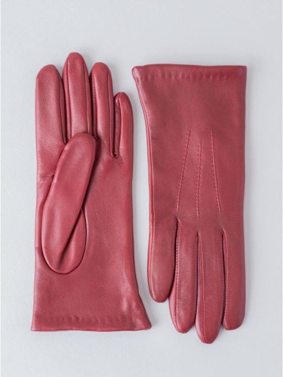 Lakeland Leather Becky Classic Leather Gloves In Red | Gloves