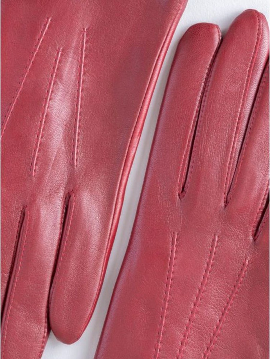 Lakeland Leather Becky Classic Leather Gloves In Red | Gloves