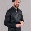 Lakeland Leather Hamish Leather Jacket In Black | Coats & Outerwear