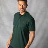 Lakeland Leather Short Sleeve Cotton Pique Polo Shirt In Green | T-Shirts & Polos