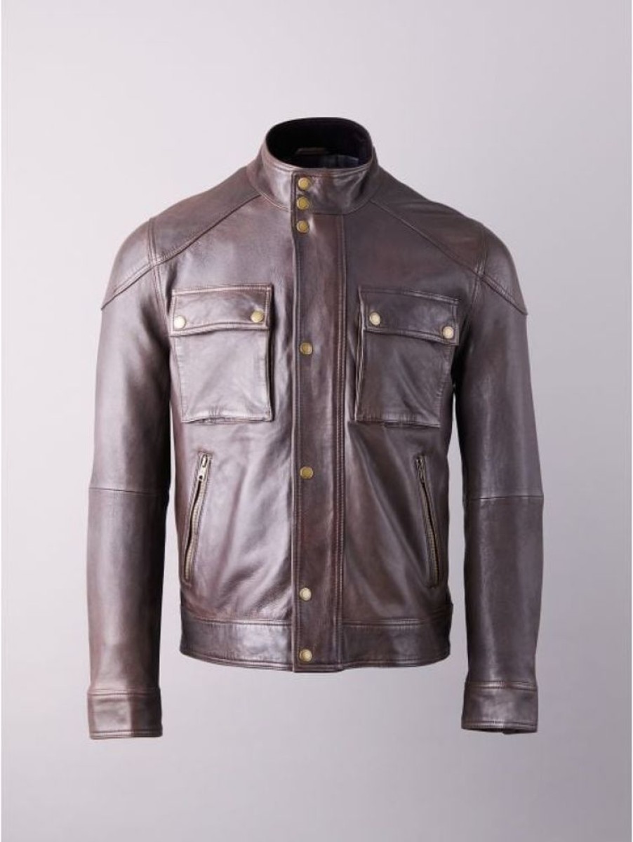 Lakeland Leather Bowston Leather Jacket In Chocolate Brown | Coats & Outerwear