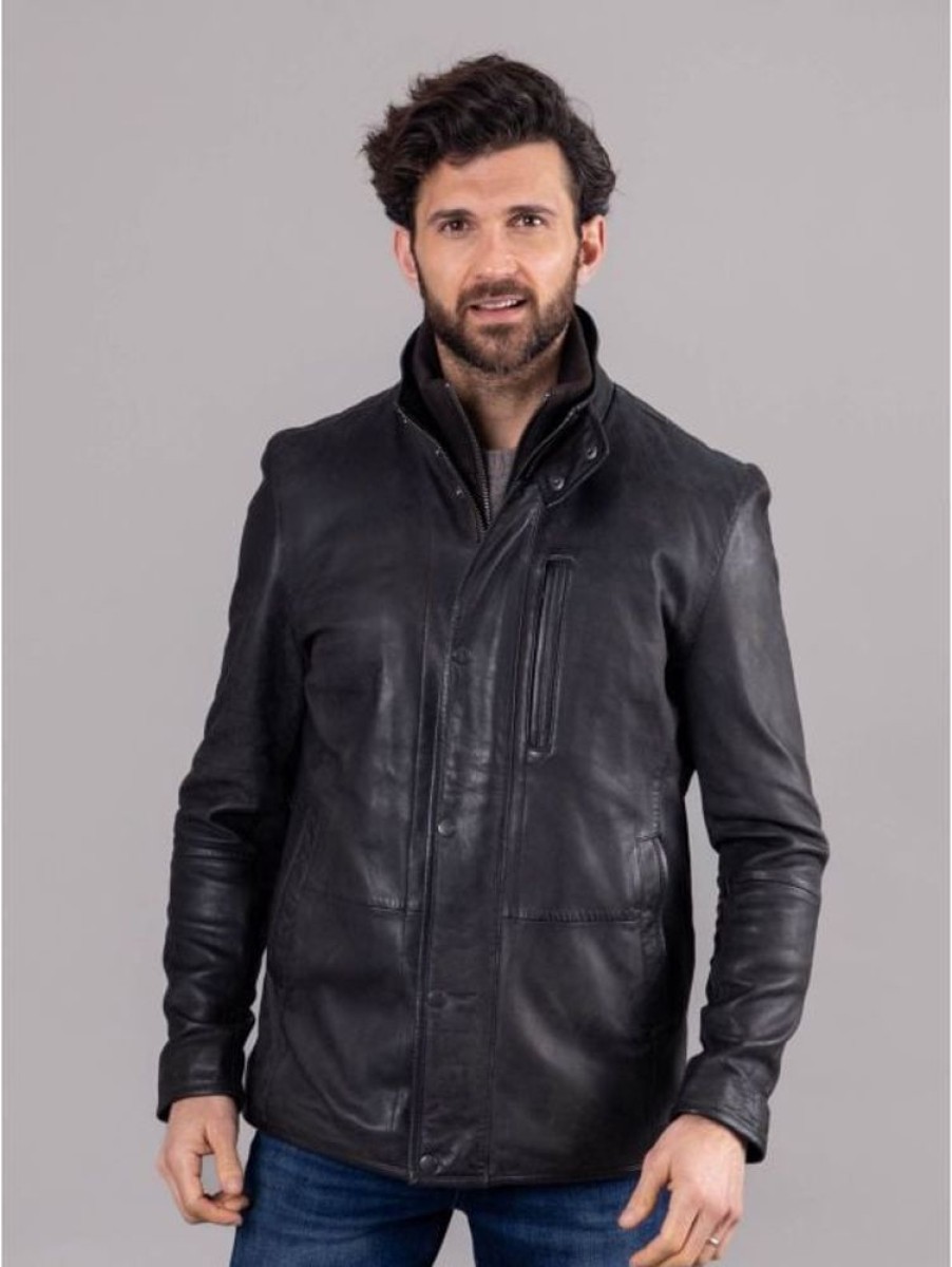 Lakeland Leather Sedbergh Leather Coat In Brown | Coats & Outerwear