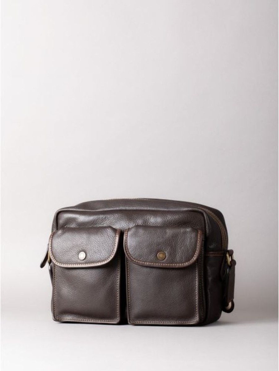 Lakeland Leather Kelsick Leather Messenger Bag In Bitter Chocolate | Messenger Bags