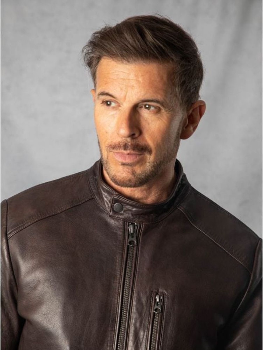 Lakeland Leather Barbon Leather Jacket In Chocolate Brown | Coats & Outerwear