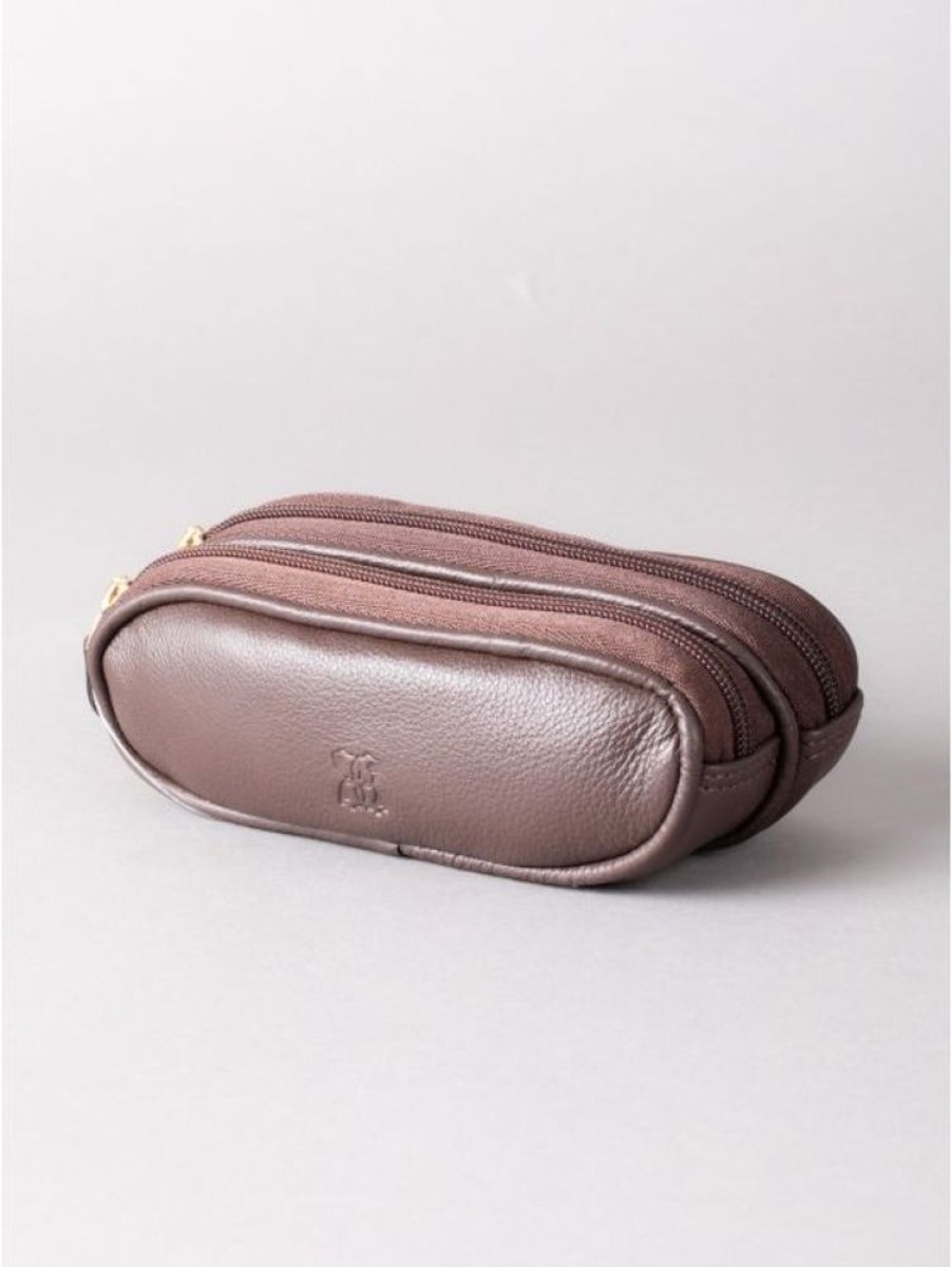 Lakeland Leather Leather Double Glasses Case In Brown | Glasses Cases