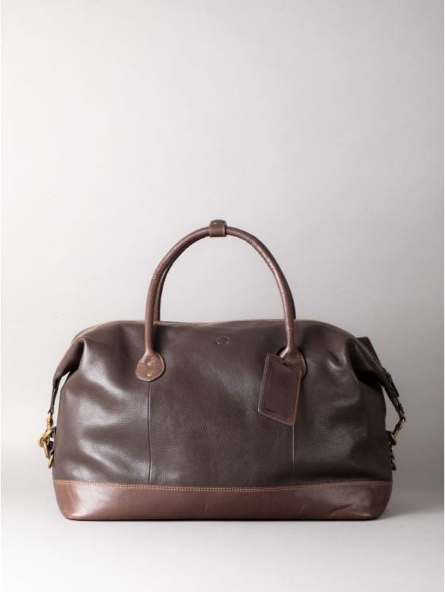 Lakeland Leather Kelsick Leather Holdall In Bitter Chocolate | Holdalls