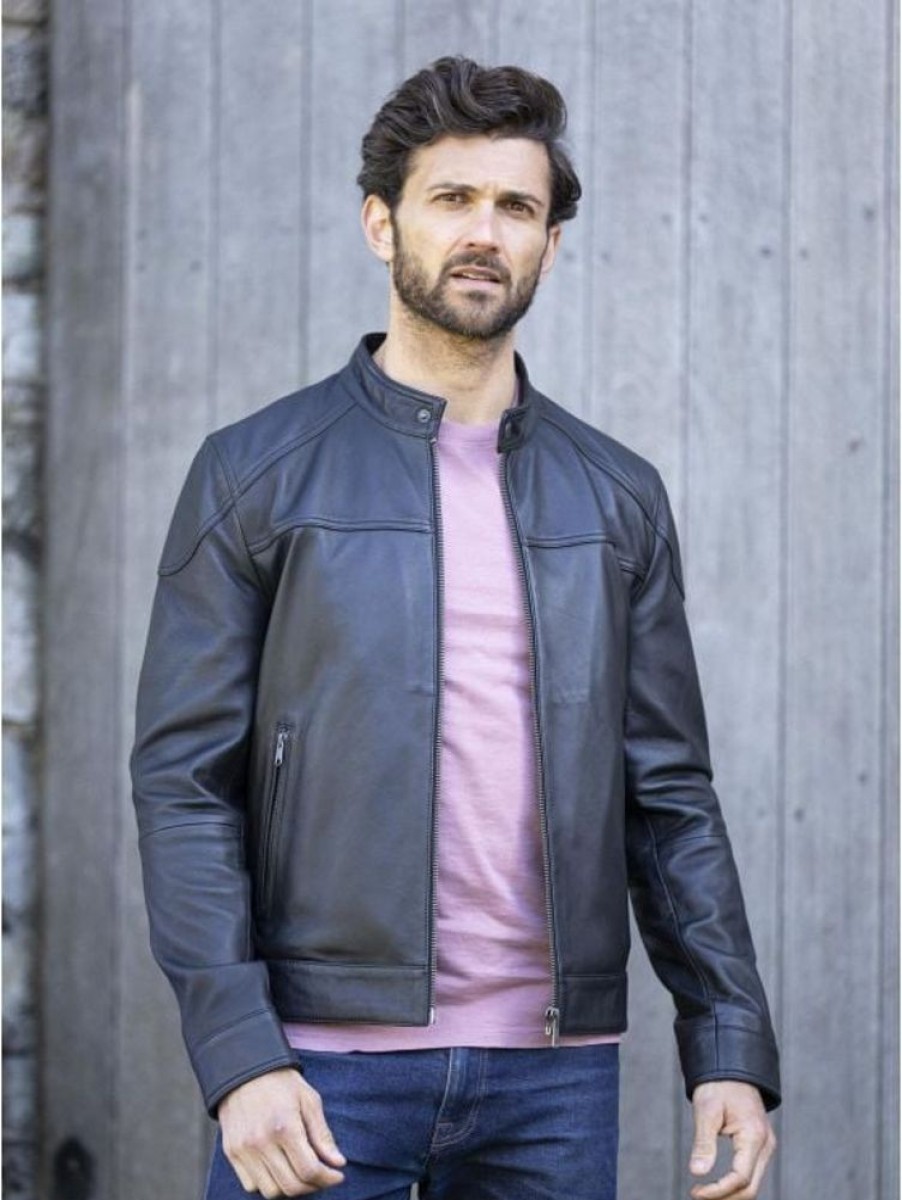 Lakeland Leather Carleton Leather Jacket In Black | Coats & Outerwear