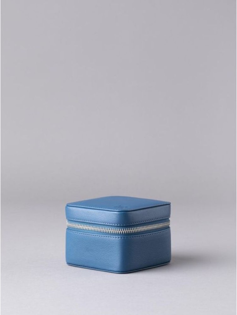 Lakeland Leather Arnside Leather Jewellery Box In Reef Blue | Gifts For Her