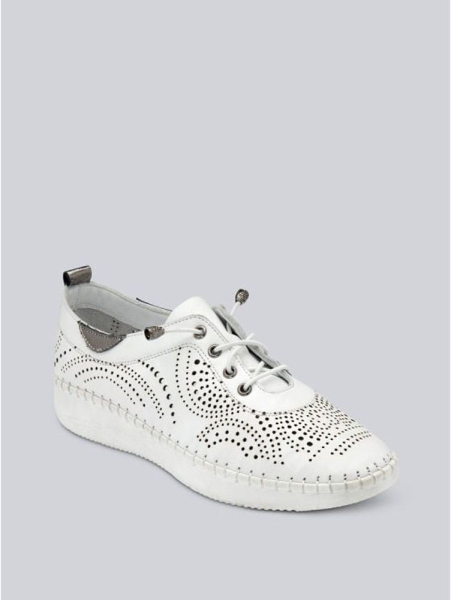 Lotus Lotus Katya Shoes In White | Casuals