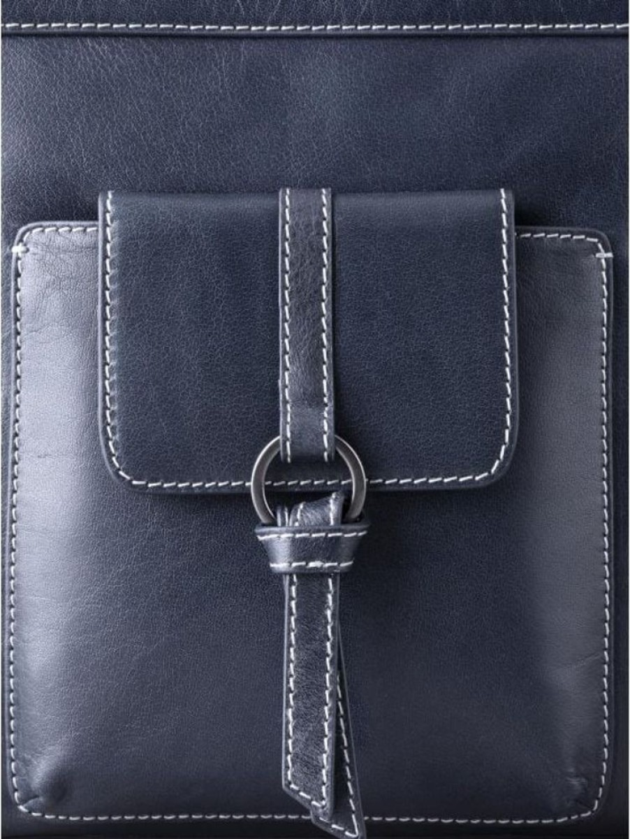 Lakeland Leather Birthwaite Large Leather Cross Body Bag In Navy | Cross Body Bags