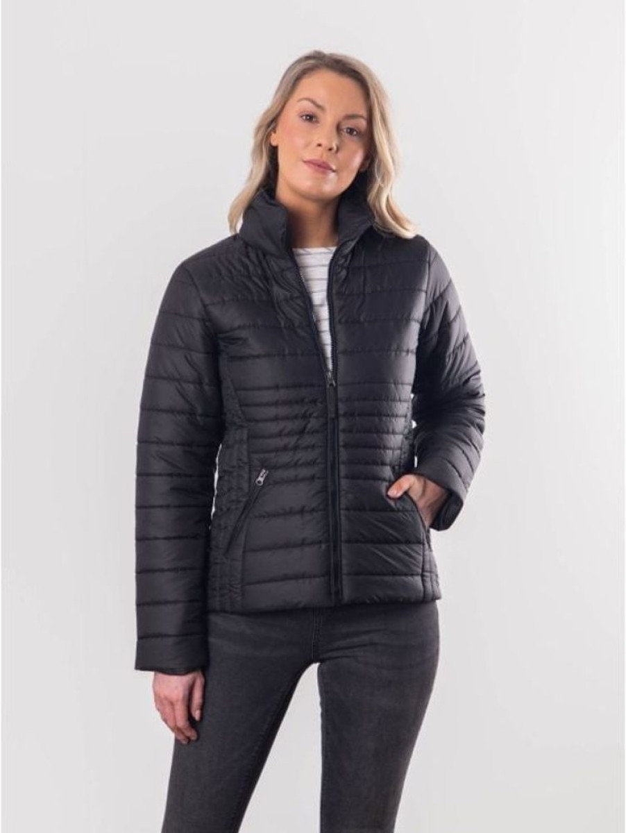 Lakeland Leather Jolie Quilted Coat In Black | Coats & Outerwear