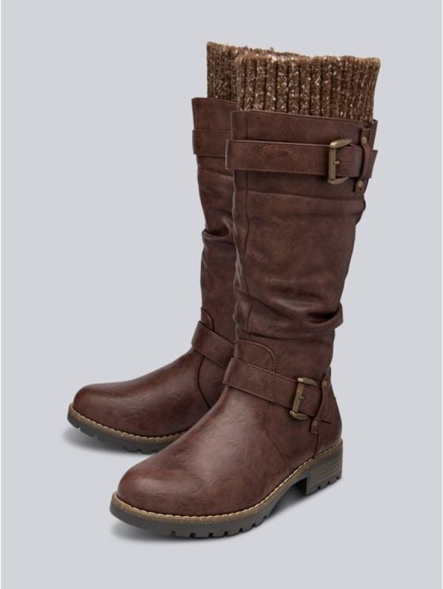 Lotus Lotus Juniper Knee High Boots In Chocolate Brown | Boots